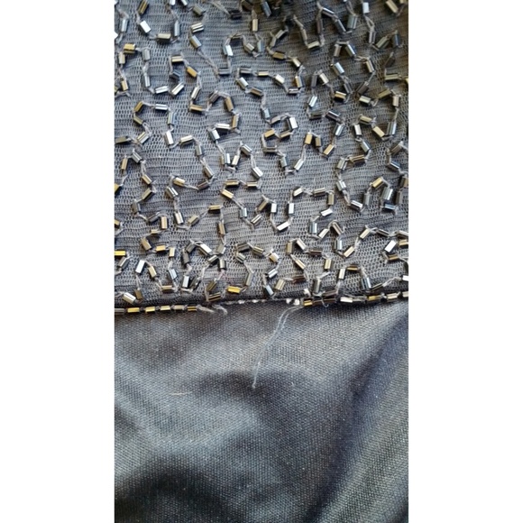 VTG Brilliante JA Womens Beaded Top SZ PXL Black - Picture 7 of 8